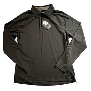 NWT MSX 4-Way Stretch Long Sleeve Henley Black XL